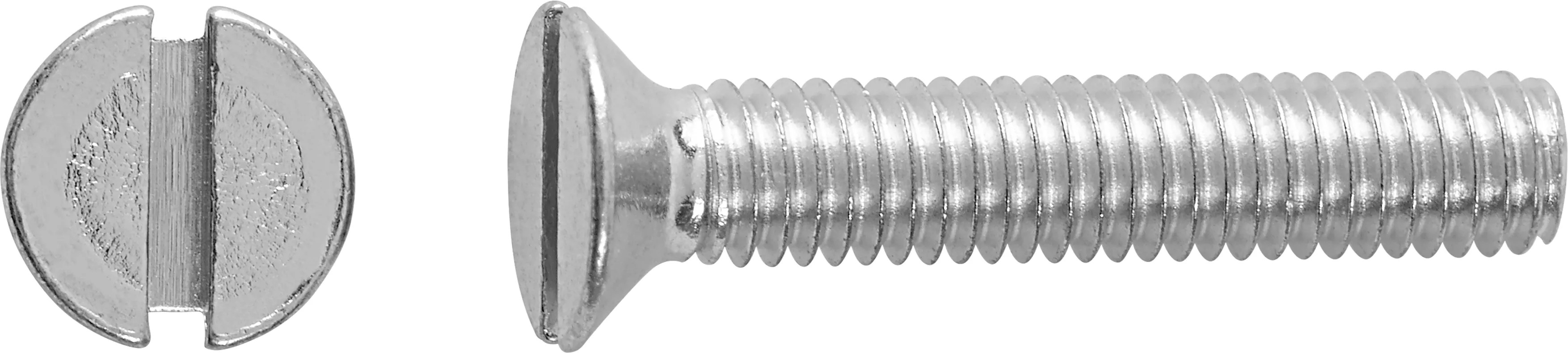 Vite M6 x 10 mm DIN84 di plastica con testa rotonda a spacco diam. M6