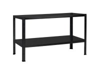 Stecksystem-Grundregal Schwarz 2 Fachböden (HxBxT) 43 x 100 x 40 cm