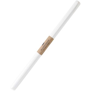 Papier de soie blanc roulé (6 feuilles, 50x70 cm) avec bande de papier.