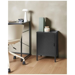 Beliani Armoire de bureau Mataur noir 57 x 40 x 30 cm