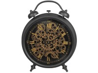 Decofinder Tischuhr Brooks Schwarz (HxBxT) 45,5 x 39,2 x 11 cm