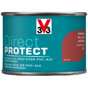 V33 Direct Protect Paprika, peinture satinée, pot de 125ml.