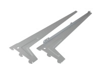 Supporto angolare a un foro 1 coppia Argento 48 cm