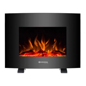 Sonnenkönig Hilja cheminée électrique avec effet de feu et cadre noir.