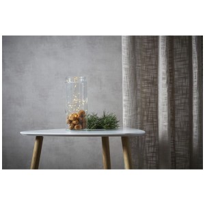 Catena luminosa LED Star Trading Dew Drop in vaso di vetro, luci da interno bianco caldo.