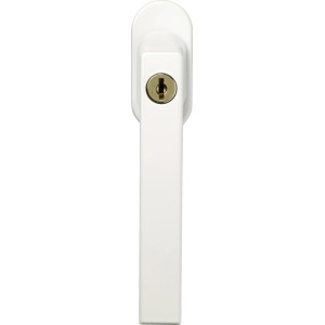 Poignée de fenêtre verrouillable Abus FG210 W, blanc. Idéal comme sécurité enfant.