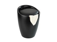 Wenko Badhocker Candy Kunststoff Schwarz matt