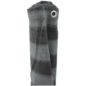 Brise-vue balcon Videx anthracite 90x300 cm, enroulé avec oeillet.