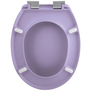 Spirella Sedile WC Neela, lavanda opaco, con chiusura rallentata. Sedile WC confortevole.