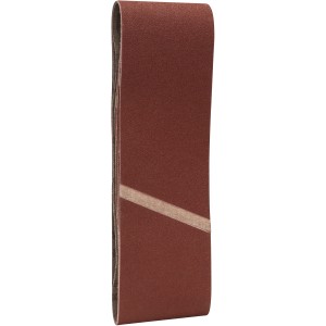 Bande abrasive Bosch Pro K120, 75x533mm, 3 pièces pour ponceuse à bande. Pour poncer bois, peinture et plastique.