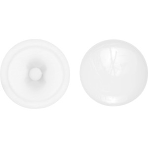 Cache-vis LUX PZ2, 30 pièces, blanc, pour vis à panneaux de particules et universelles.