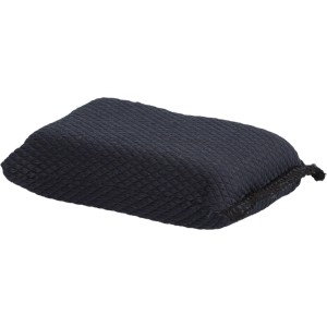 Éponge compacte noire Nigrin avec surface texturée pour nettoyer les écrans de téléphones et tablettes.