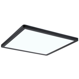 Panneau LED Paulmann Atria Shine noir, carré, avec rétroéclairage, 4000 K.