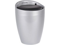 Wenko Badhocker Candy Kunststoff Silber