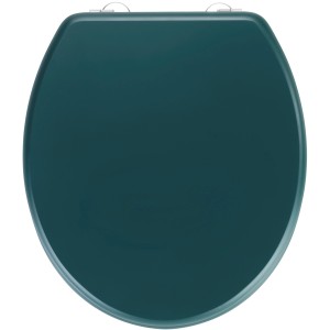Wenko Sedile WC Prima, verde scuro opaco, in MDF con fissaggi in acciaio inox.