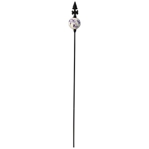 Gartenstecker mit Keramik-Kugel, kleines Modell für Gartendekoration.