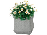 Pflanztopf La Rochelle eckig Grau (HxBxT) 19,5 x 19,5 x 19,5 cm