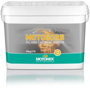 Motorex Motosorb Absorptionsmittel, 10 kg, zur Öl- und Chemikalienbindung.