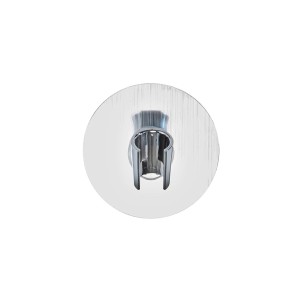 Wenko Static-Loc Osimo support de douchette, argent-chrome, pour douches, installation facile.