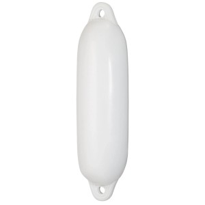 Weisser Fender (48x12 cm) mit Ventil für Boote, Kategorie: Edelstahl-Beschläge.