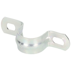 Bride métallique M20, à 2 pattes, galvanisée, pour colliers de serrage, 10 pièces