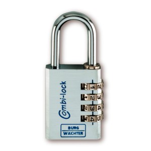 Burg-Wächter Zahlen-Vorhangschloss Combi Lock 90 20 Chromo mit 3 Zahlenrollen.