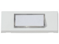 Heidemann Klingeltaster AP Kunststoff Weiss 1-reihig