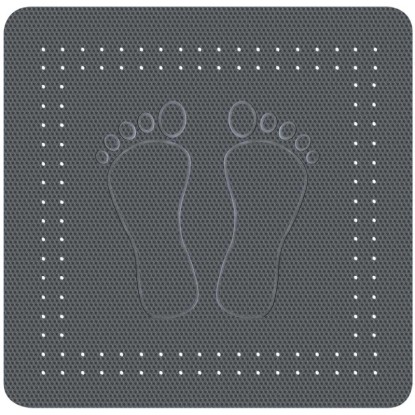 Kleine Wolke Tappetino antiscivolo per doccia Foot Ardesia 55 x 55 cm
