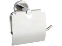 Wenko Toilettenpapierhalter Bosio mit Deckel Edelstahl glänzend