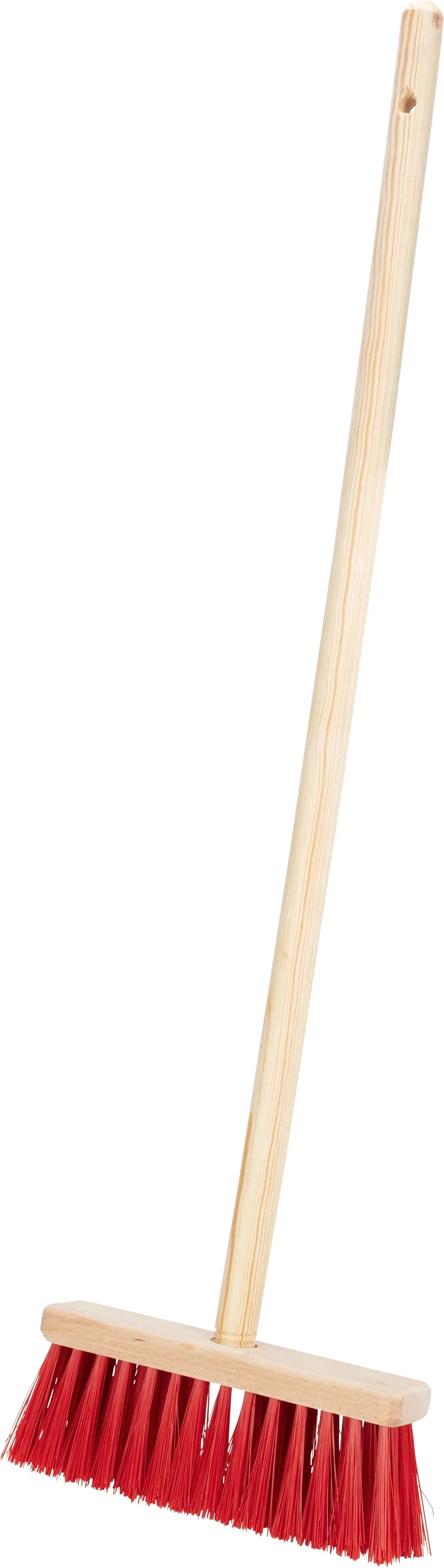 Connex Kinder-Besen Mit Holzstiel – 76 Cm Langer Straßenbesen Für Kleine Helfer