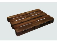 Möbelpalette roh imprägniert Teakfarben (HxBxT) 14,4 x 80 x 120 cm