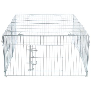 Recinto per animali Trixie Natura zincato con copertura, 144x58x116 cm.
