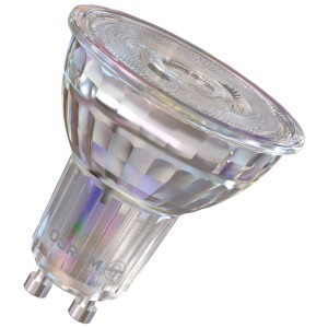Osram LED Reflector PAR16 GU10, 4000K, 3.7W, confezione da 2. Design in vetro per luci a parete e soffitto.