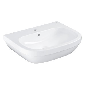 Lavabo Grohe Euro Ceramic, bianco alpino, per montaggio a parete, con troppopieno.