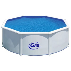 Gre Kit piscina fuori terra Dream Bora Bora bianco-blu Ø 460 cm / altezza 120 cm