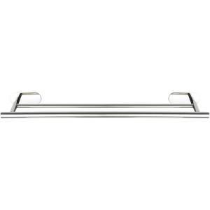 Wenko Porta asciugamani doppio Turbo-Loc Orea Shine in acciaio inox