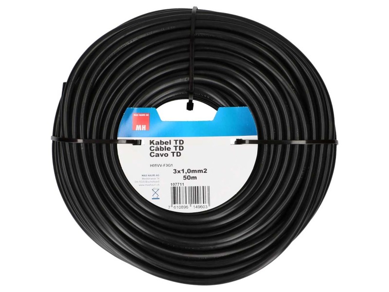 Td-Kabel 3x1.5mm2 schwarz