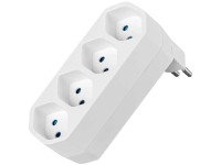 Steffen Mehrfachadapter Line drehbar 320° Weiss