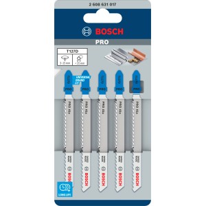 Lame per seghetto alternativo Bosch T 127 D, 3 pezzi, per tagli rapidi in alluminio.