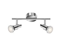 Briloner Faretto LED bagno Flamo Cromo 2 x GU10 / 4 W