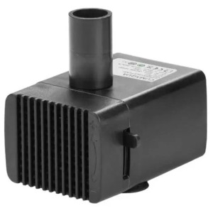 Pompe de fontaine Climaqua Midi Pro Indoor USB en plastique noir.