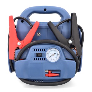 Cartrend Powerpack avviatore di emergenza e stazione di energia con compressore e morsetti batteria.