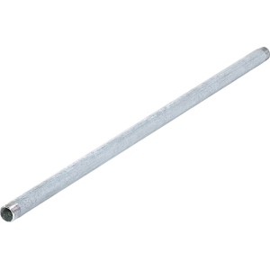 Tube fileté galvanisé, 26,4 mm (R 3/4) x 800 mm, pour installations de tuyauterie.