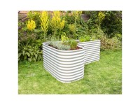 Vitavia Hochbeet-Erweiterung Curve 858 Silber 80 x 80 cm Vitavia Hochbeet-Erweiterung Curve 858 Silber 80 x 80 cm