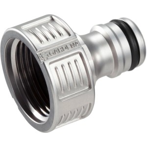 Gardena Premium Raccord de robinet 26,5 mm (G 3/4'') en métal pour raccord de tuyau d'arrosage.