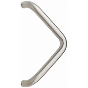 Poignée de porte en acier inoxydable n° 30, entraxe 350 mm.