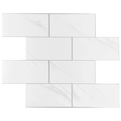 D-c-fix Carrelage mural Premium Marble Tiles autocollant Blanc Gris 30 x 30 cm