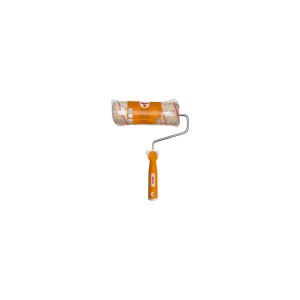 Alpina Farbroller 22 cm mit orangefarbenem Griff, geeignet für Wand- und Effektfarbe.
