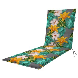 Cuscino per lettino Doppler Living D.5701 con motivo floreale colorato, 60x195 cm.