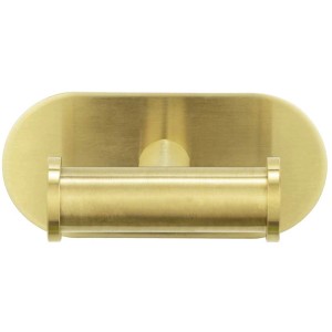 Wenko Wandhaken Duo Orea Turbo-Loc, matt goldener Doppel-Haken zur Wandmontage ohne Bohren.